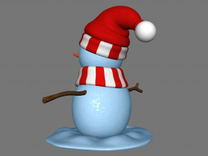 snowman v02 3D Модель