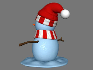 snowman v02 3D Model