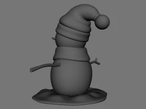 snowman v02 3D Model