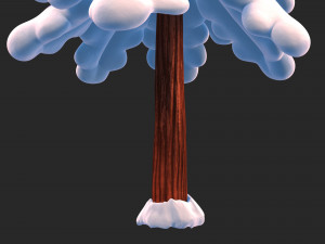 snow pine tree Modelo 3D