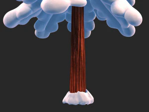 snow pine tree 3D Model