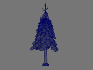 snow pine tree 3D Model
