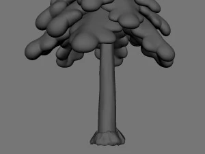 snow pine tree 3D Model