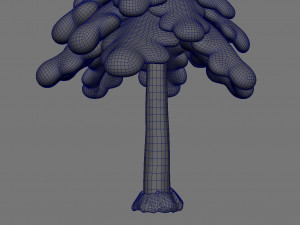 snow pine tree Modelo 3D