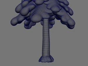 snow pine tree 3D Model