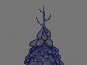snow pine tree Modelo 3D
