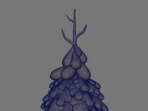 snow pine tree 3D Model