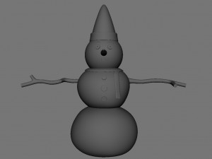 snowman v01 3D Model
