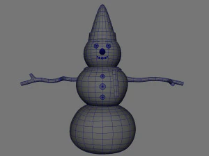 snowman v01 3D Model