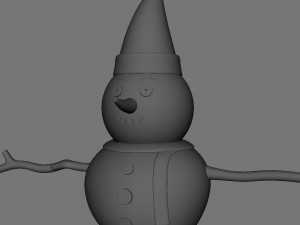 snowman v01 3D Model