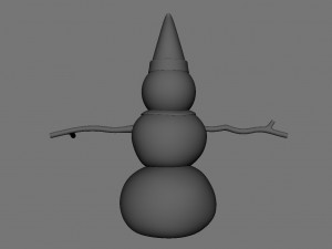 snowman v01 3D Model