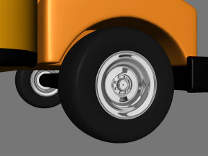 cartoon school bus 3D Model