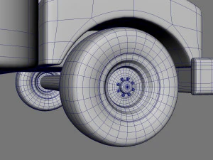 cartoon school bus 3D Model