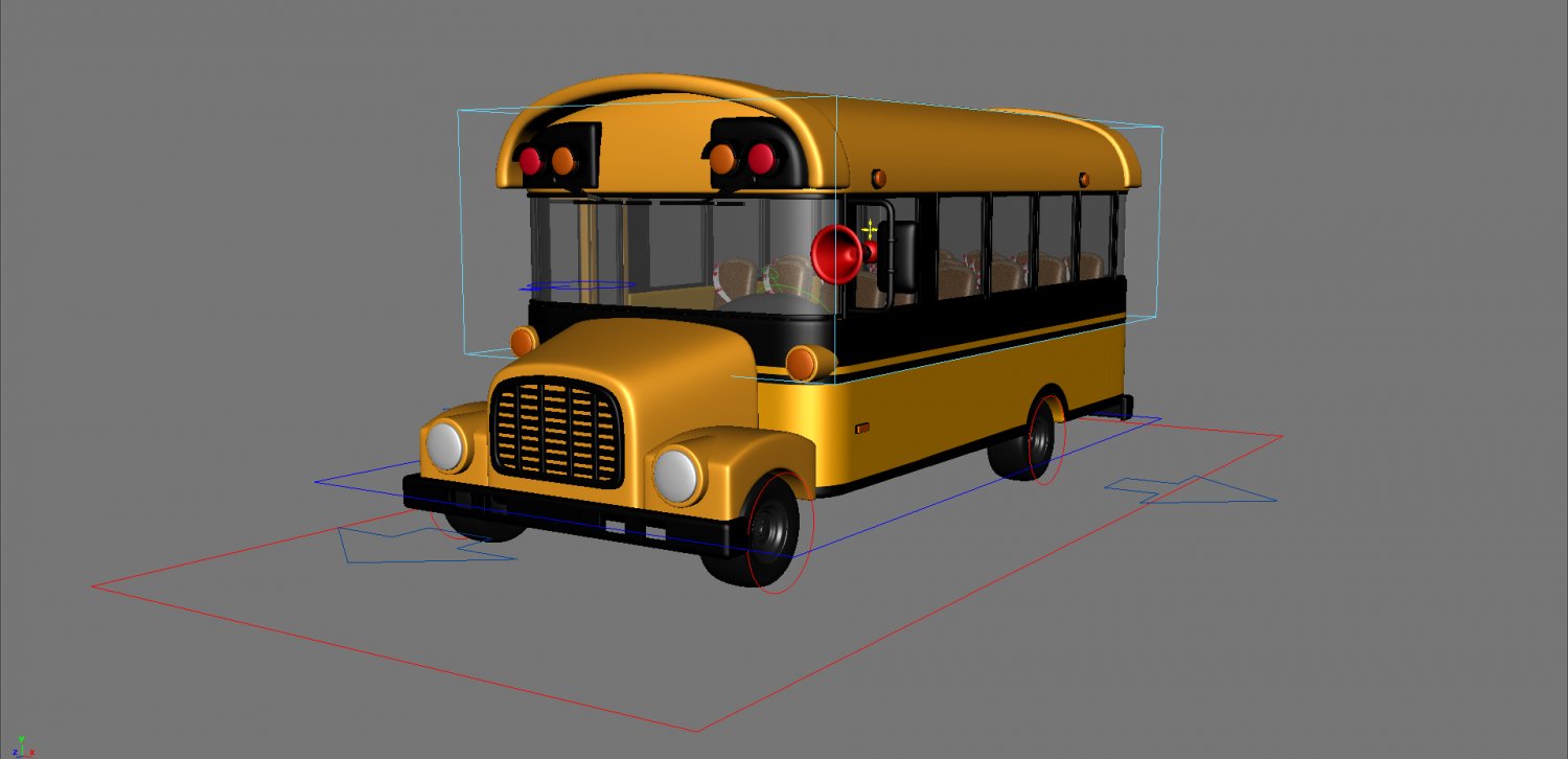 Автобус 3д модель. Unity3d автобус.
