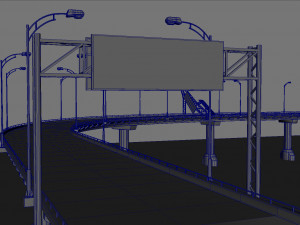 Broken bridge 3D Model