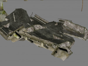 Broken bridge 3D Model