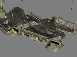 Broken bridge 3D Model