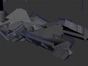 Broken bridge 3D Model
