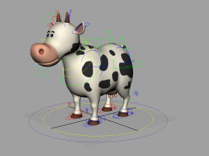 caw rigged Modelo 3D