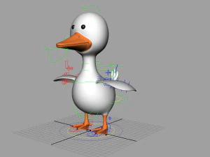 anatra truccata Modello 3D