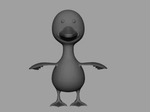 anatra truccata Modello 3D