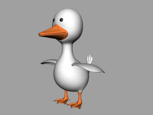 anatra truccata Modello 3D