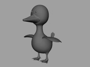 anatra truccata Modello 3D