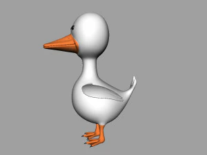 anatra truccata Modello 3D
