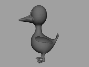 anatra truccata Modello 3D