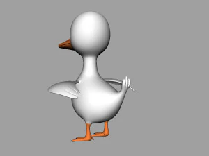 anatra truccata Modello 3D