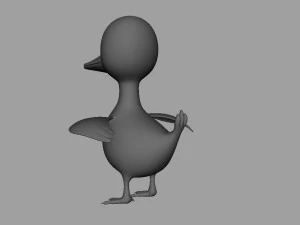 anatra truccata Modello 3D