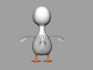 anatra truccata Modello 3D