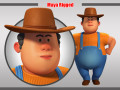 cartoon man rigged Modelo 3D