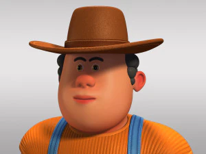 cartoon man rigged 3D Model