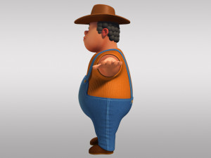 cartoon man rigged Modelo 3D