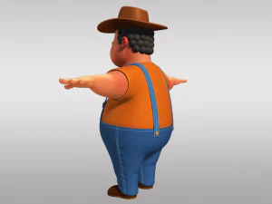 cartoon man rigged 3D Model