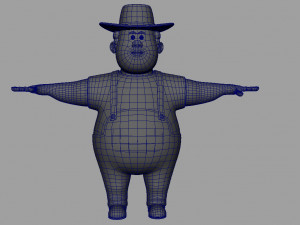 cartoon man rigged Modelo 3D