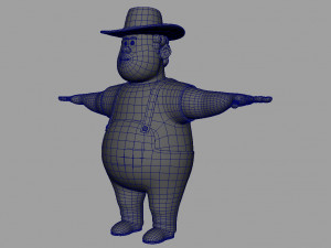 cartoon man rigged Modelo 3D