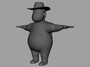 cartoon man rigged 3D Model
