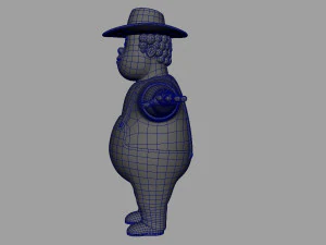 cartoon man rigged 3D Model