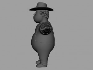 cartoon man rigged Modelo 3D