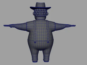 cartoon man rigged 3D Model