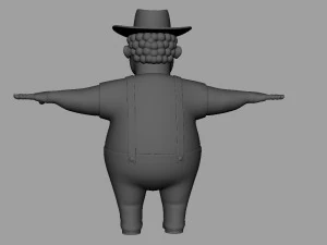cartoon man rigged 3D Model
