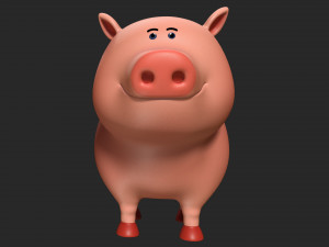 pig rigged 3D Модель