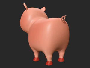 pig rigged 3D Model