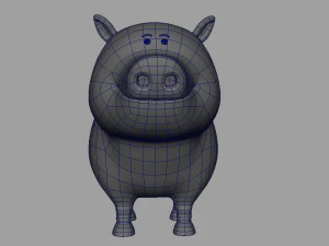 pig rigged 3D Model