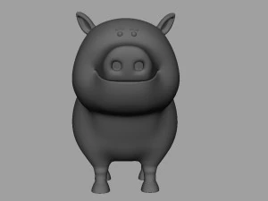 pig rigged 3D Model