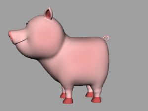 pig rigged 3D Модель