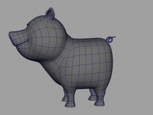 pig rigged 3D Модель