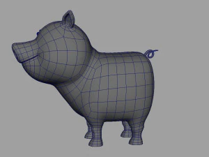 pig rigged 3D Model